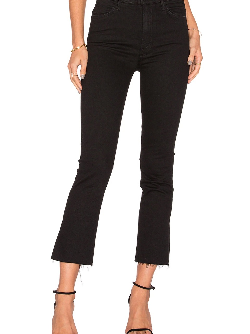 Mother The Hustler Ankle Fray Jeans in Not Guilty